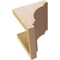 Ekena Millwork 7"W x 7"D x 7"H Wide Pescadero Rough Cedar Woodgrain TimberThane Corbel, Primed Tan CORUR07X07X07PECRCPR - alternate 2